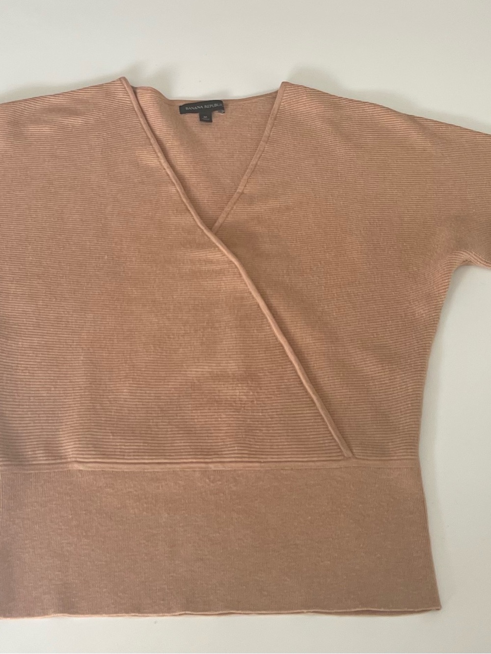 Banana Republic Sweater | Banana Republic Rina Faux Wrap Blush V-Neck Sweater M